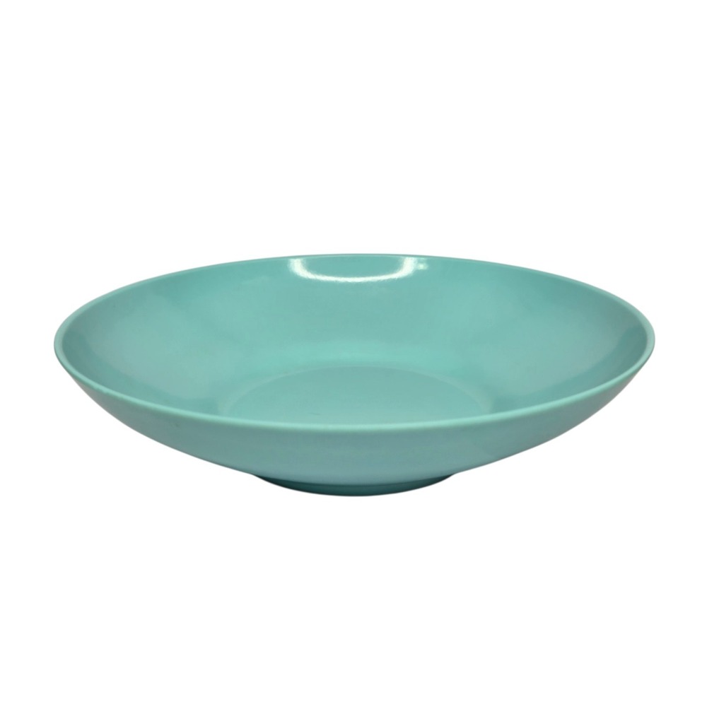Melamine Melmac Turquoise 9" Round Serving Dish MCM Vintage Mid-Century Bowl
